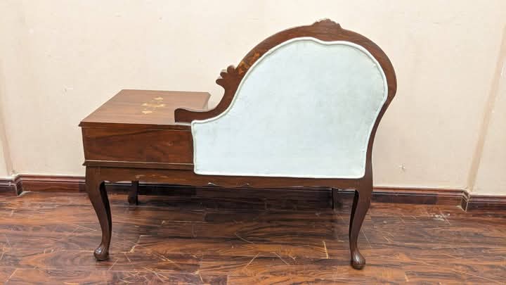 🔥 Antique 🔥 Solid Sheesham Wood Telephone Seattee