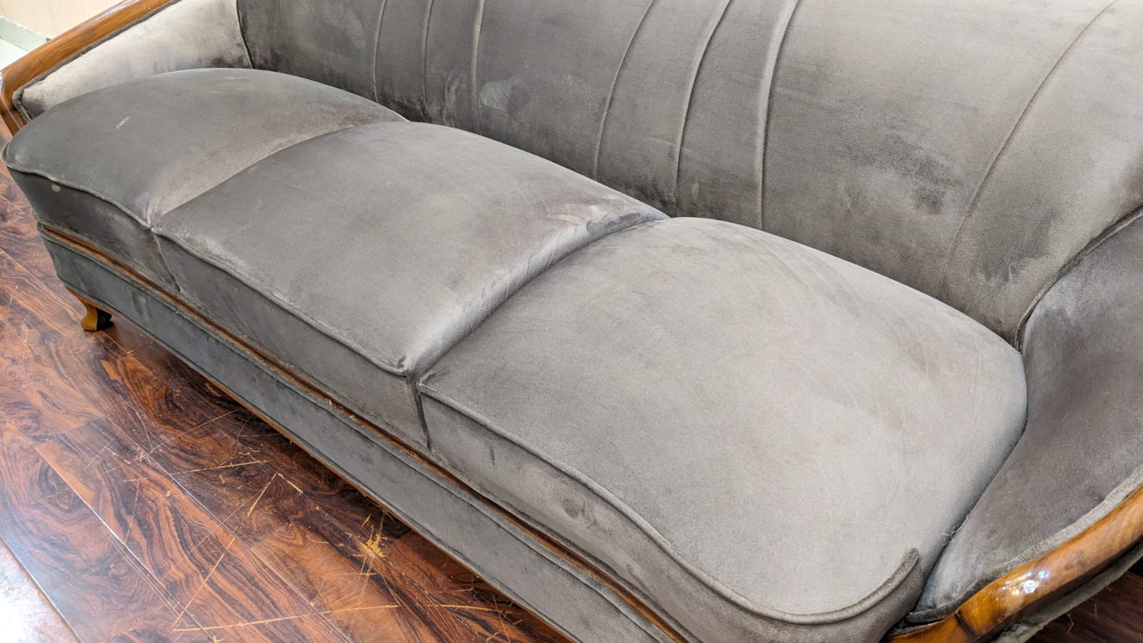 Solid Sheesham Wood 5 Seater Sofa Set