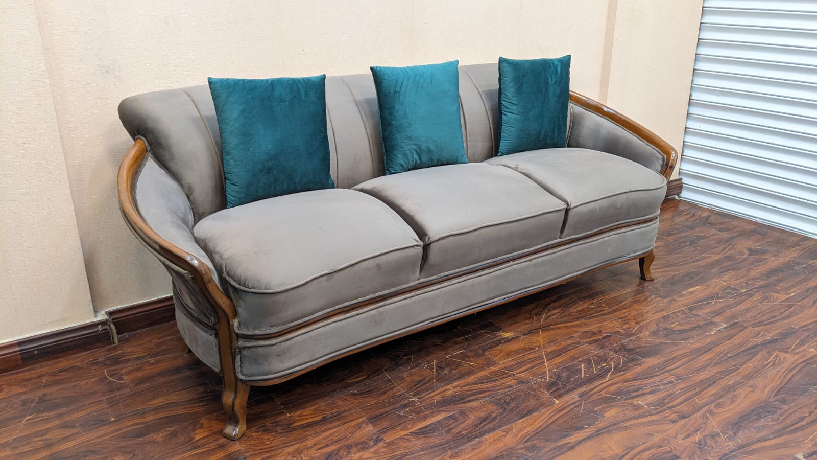 Solid Sheesham Wood 5 Seater Sofa Set