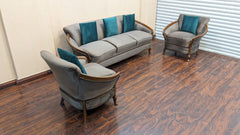 Solid Sheesham Wood 5 Seater Sofa Set