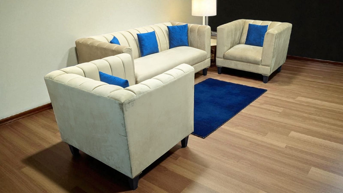 Panel Design 5 Seater Sofa Set