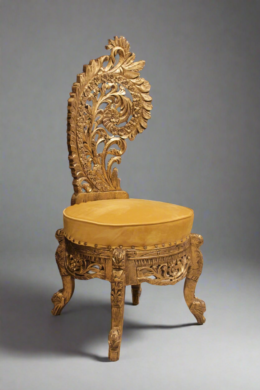 Wood Peri Chairs and Table Set.