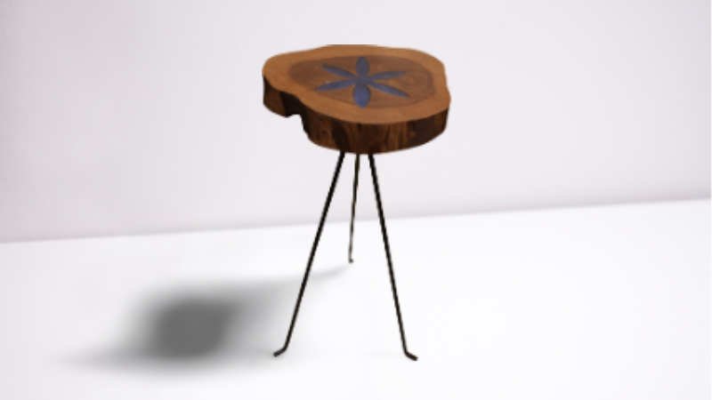 Corner Table With Painting (Subject to Price Change)