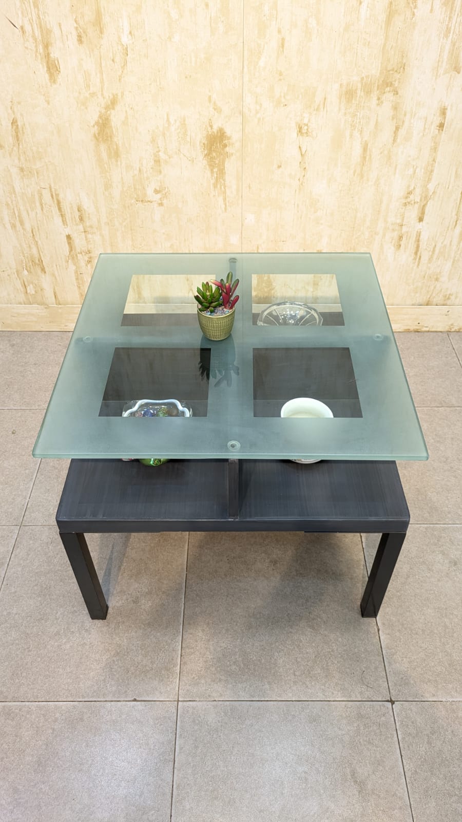 Center Table with 2 Side Tables