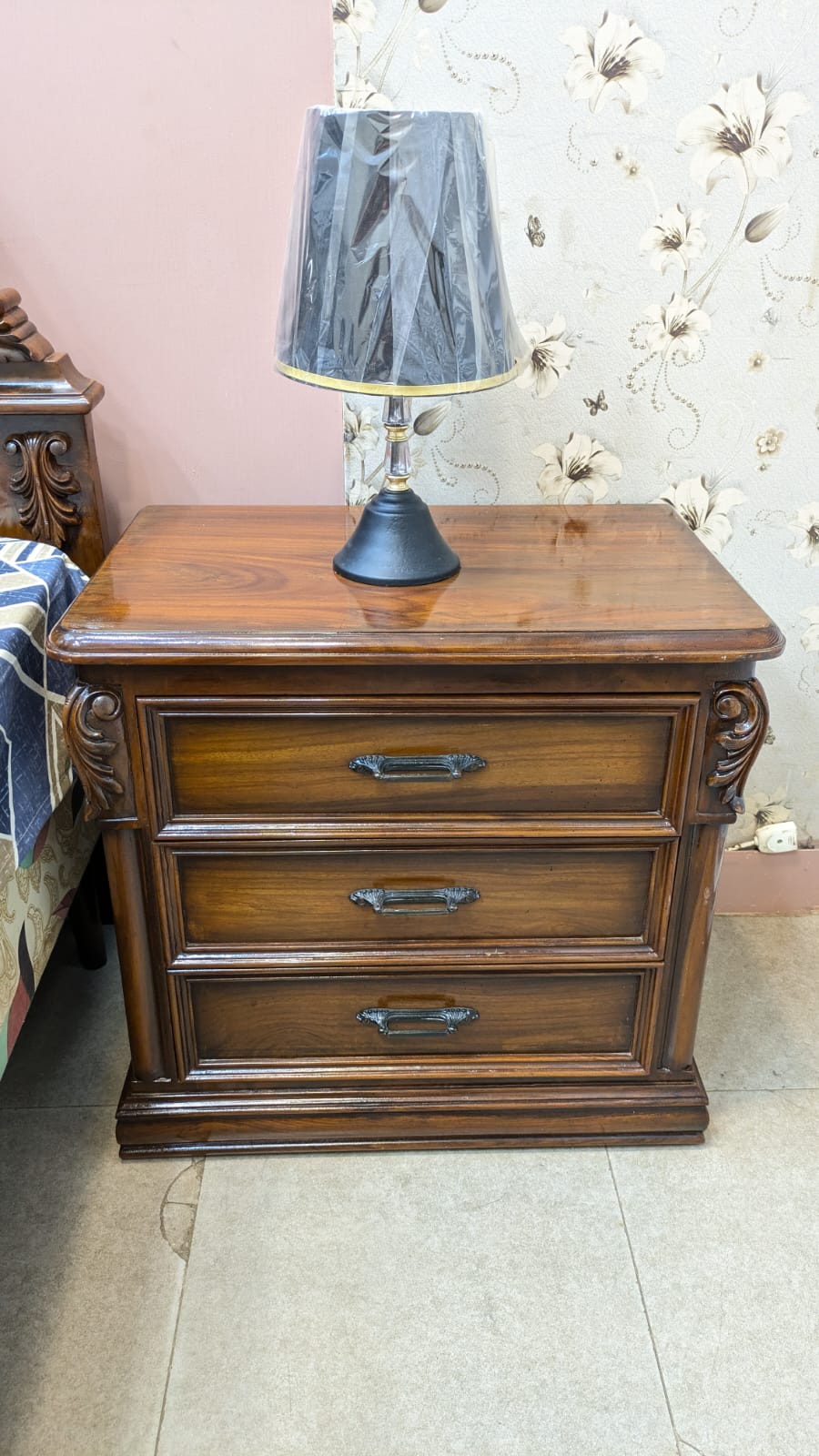 Sheesham Wood And Ply King Size Bed Set