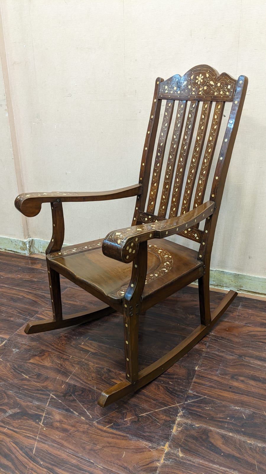 Solid Sheesham Wood Rocking Chair