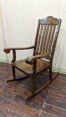 Solid Sheesham Wood Rocking Chair
