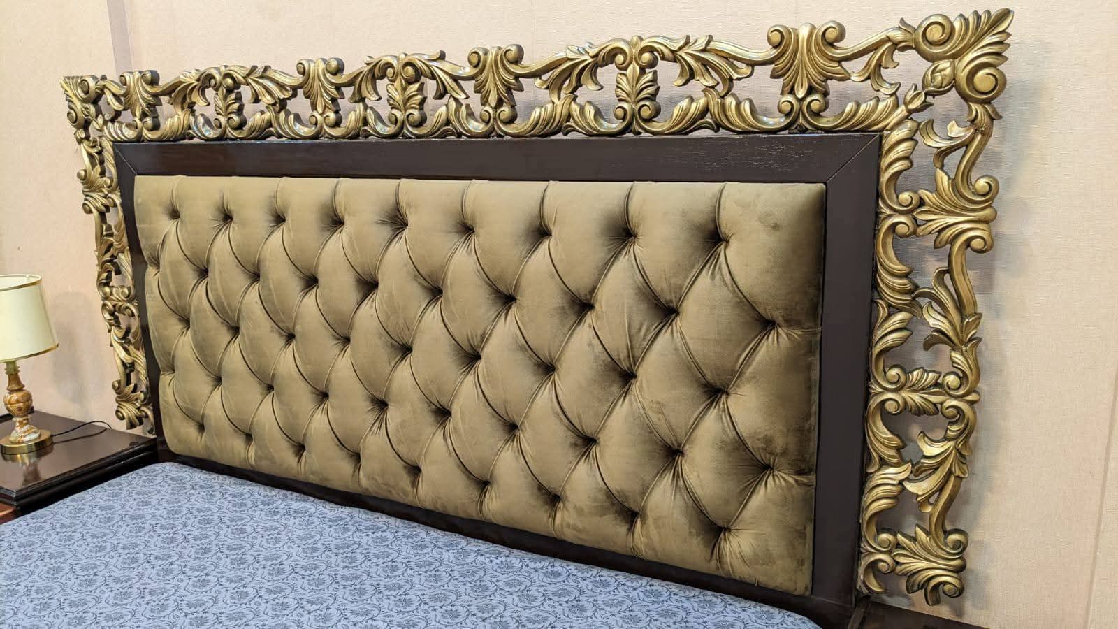 King Size Bed with 2 Side Tables and Dressing Table