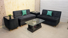 4 Seater Sofa Set With corner Tables