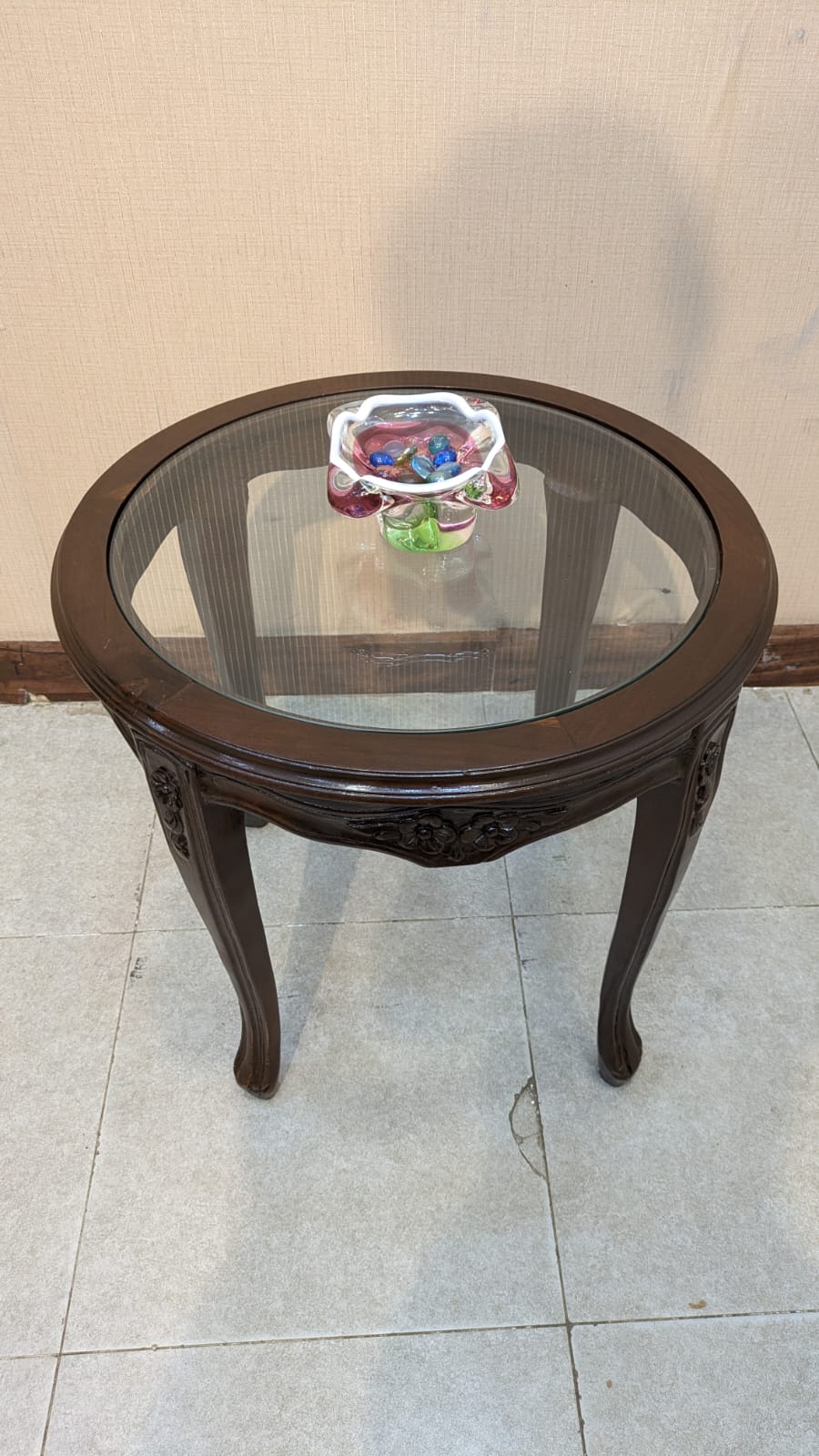 Solid Sheesham Wood Pair of Coffee Chairs with Table