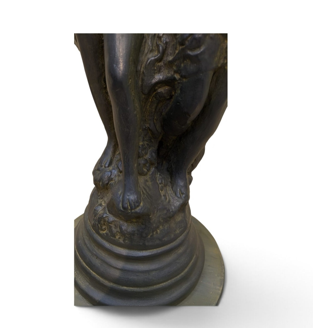 BRAND NEW  DECORATIVE PEDESTAL WITH FIGURINE