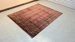 Vintage Bokhara Hand Knotted Carpet