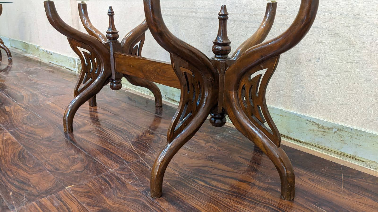 Pure Sheesham Wood Center & Side Tables Set