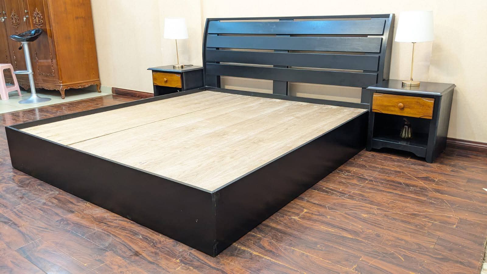 🔥Index Furniture 🔥 King Size Bed with 2 Side Tables