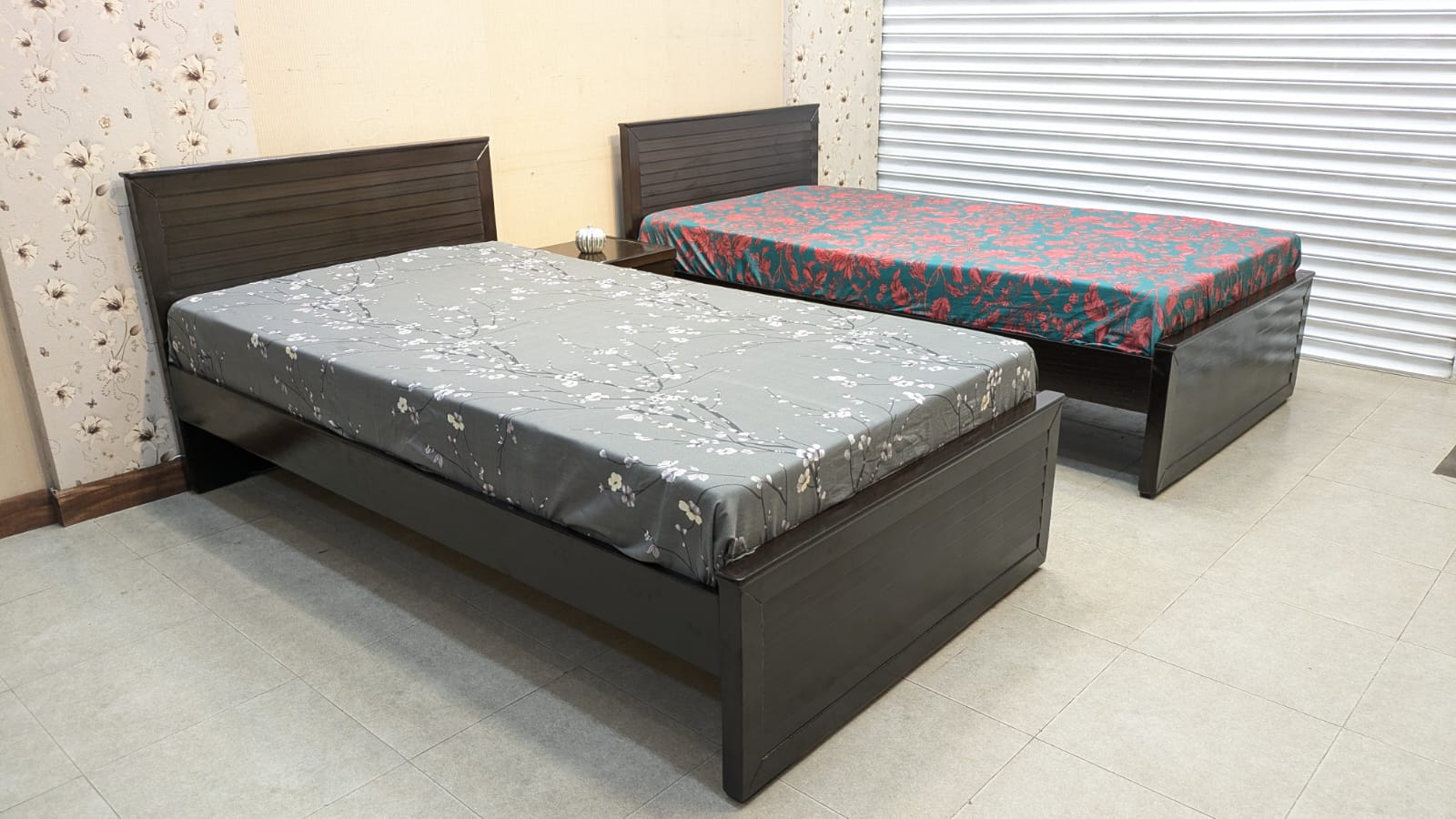 Pair of Single Beds with Dura Comfort Foam Mattresses