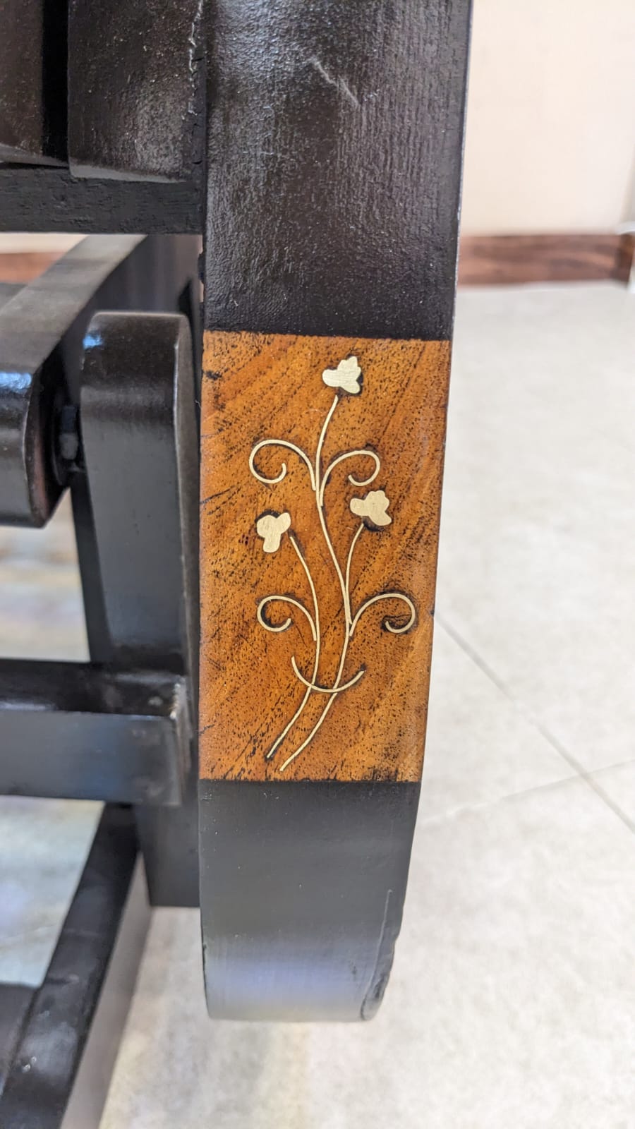 Solid Sheesham Wood Rocking Chair