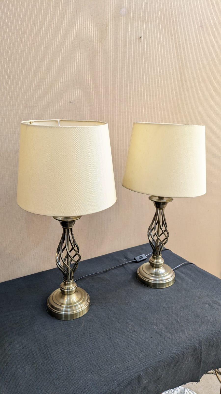 Imported Pair Of Table Lamps
