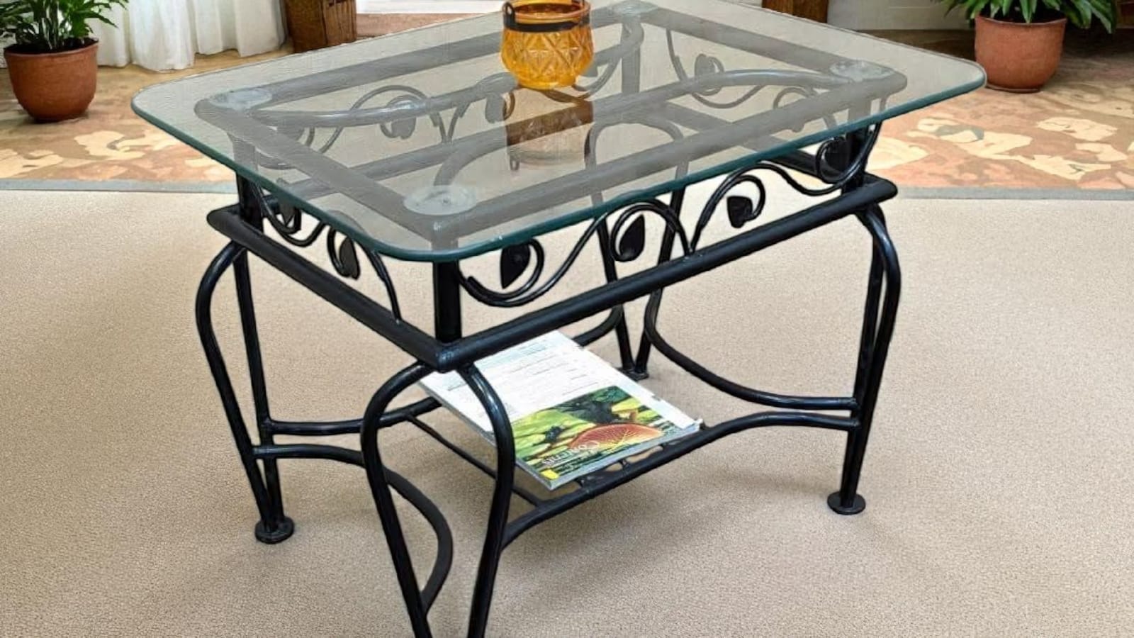 Metal Center & Side Tables Set