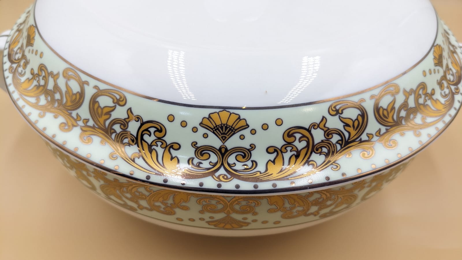 Imported 21 Pieces New Bone China Soup Set