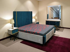 Fully Cushioned king Size Bed Set
