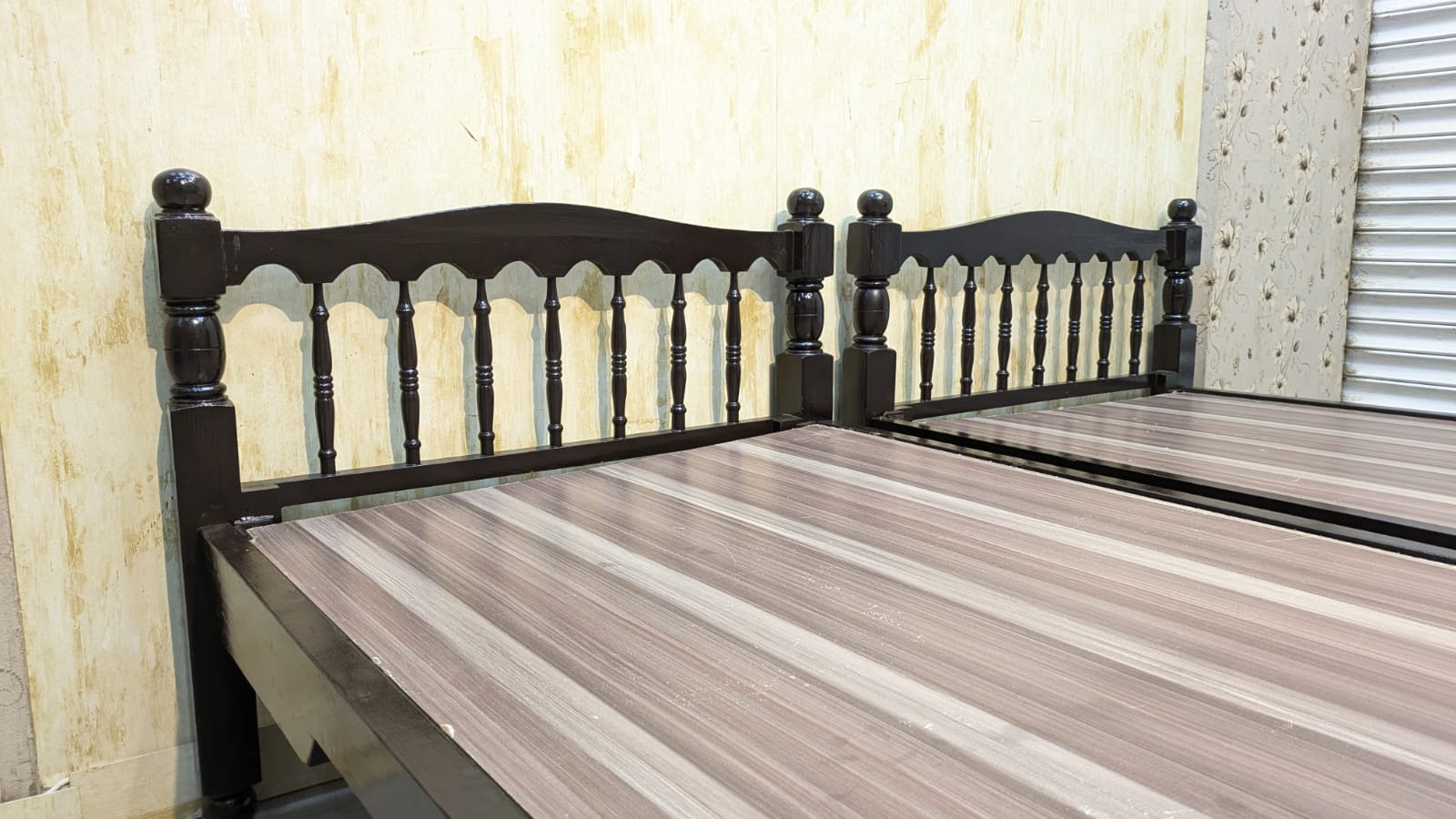 Pure Wooden Single Bed