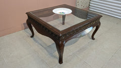 Solid Sheesham Wood Centre Table With 2 Side table Set