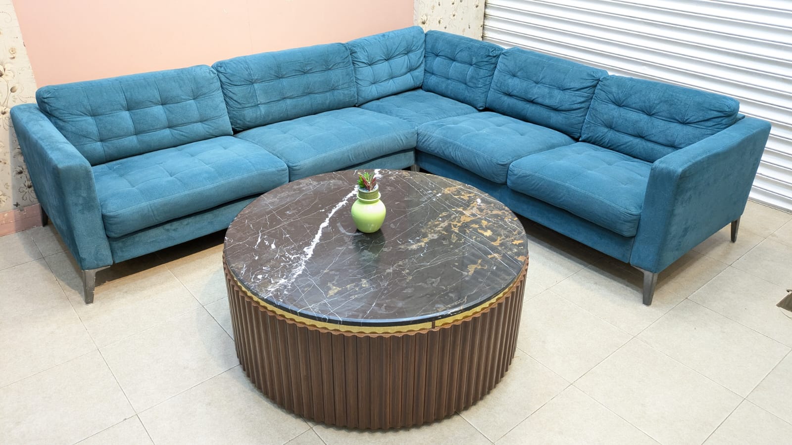 L Shape Ikea 6 seater imported sofa