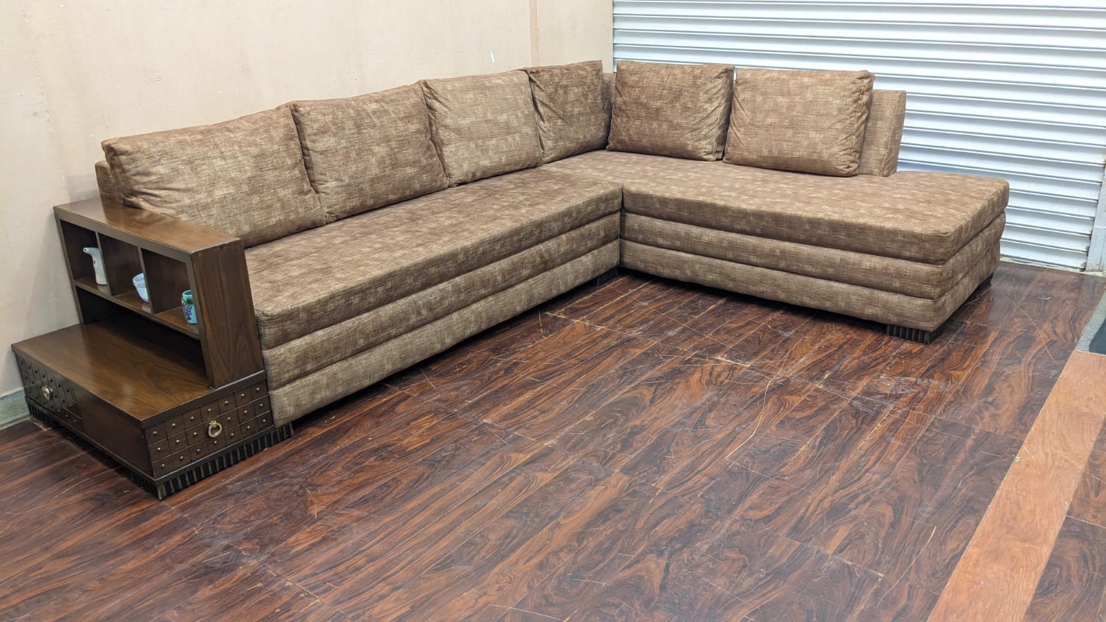 6 Seater L Shape Sofa Set