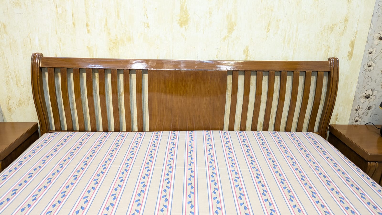 Elegant Diyar Wood King Size Bed Set ✨