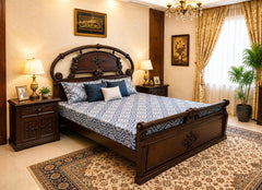 King Size Bed With 2 Side Tables