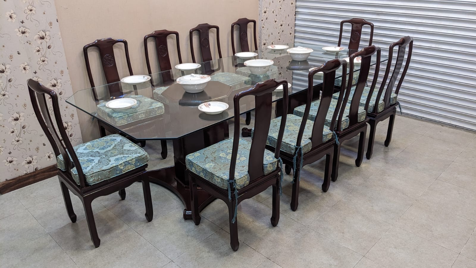 Antique Imported Chinese 10 Seater Dining Table