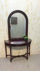 Console with wall Mounted Mirror