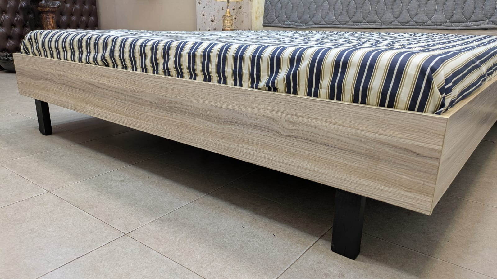 Habitt King Size Bed With 2 side tables
