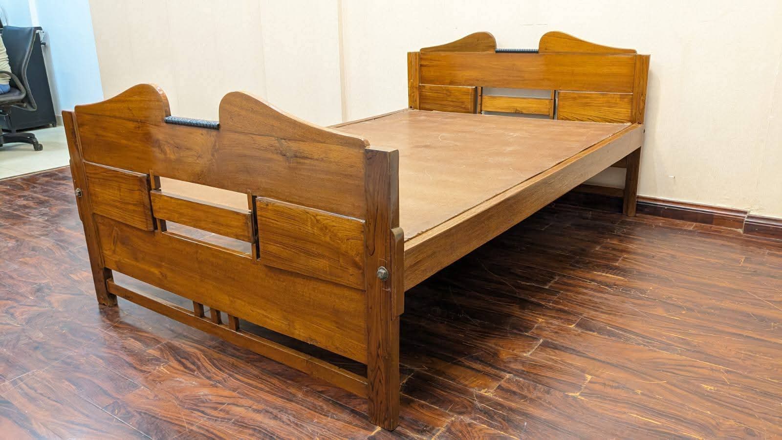 🔥Antique🔥 Solid Burma Teak Wood Twin Size Bed