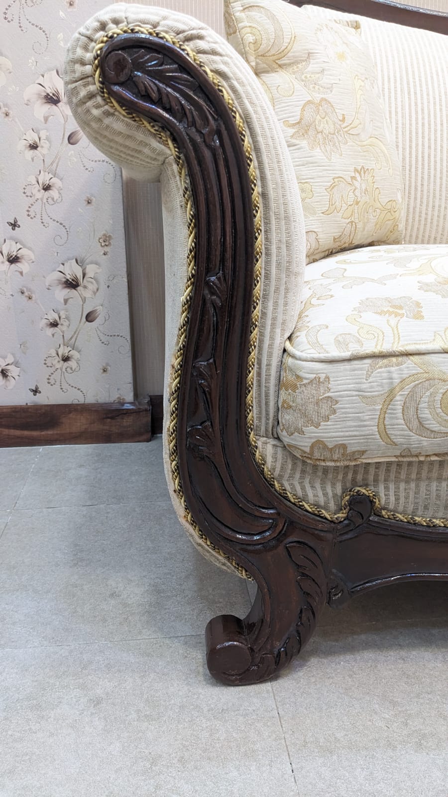 Sheesham Wood 5 Seater Sofa Set