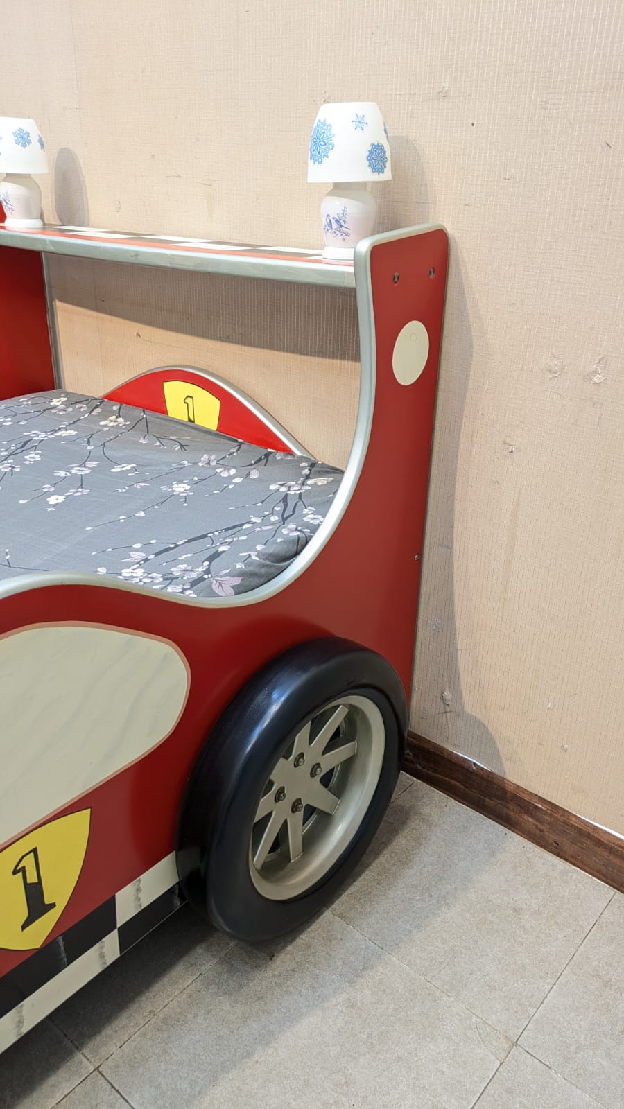 Kid's Ferrari Car Bed Set