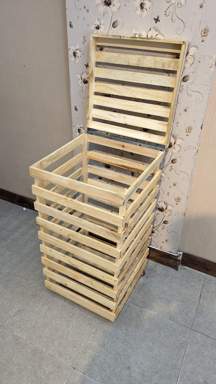 Brand New Pure Wooden Laundry Bin