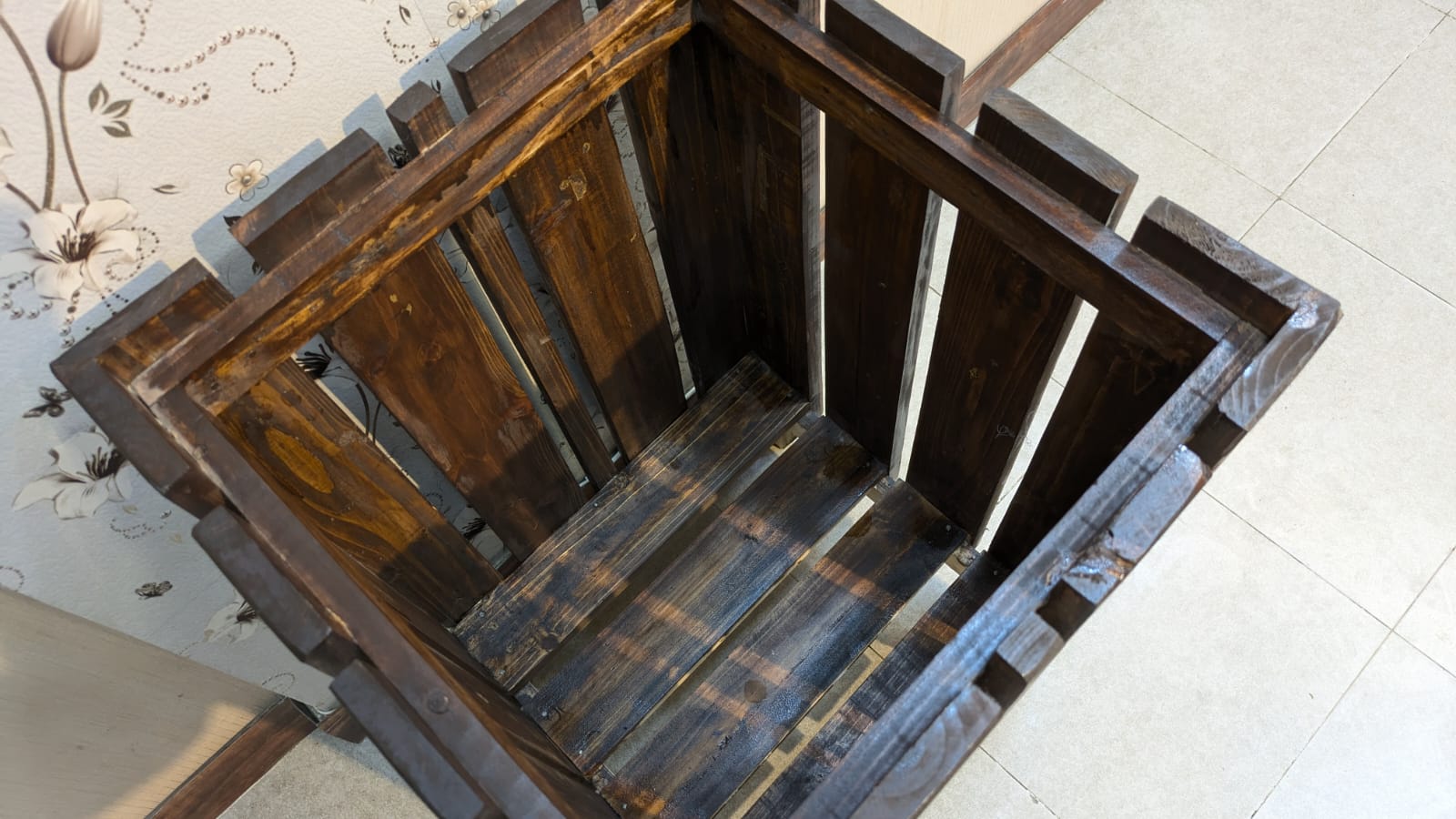 Brand New Wooden Laundry Basket