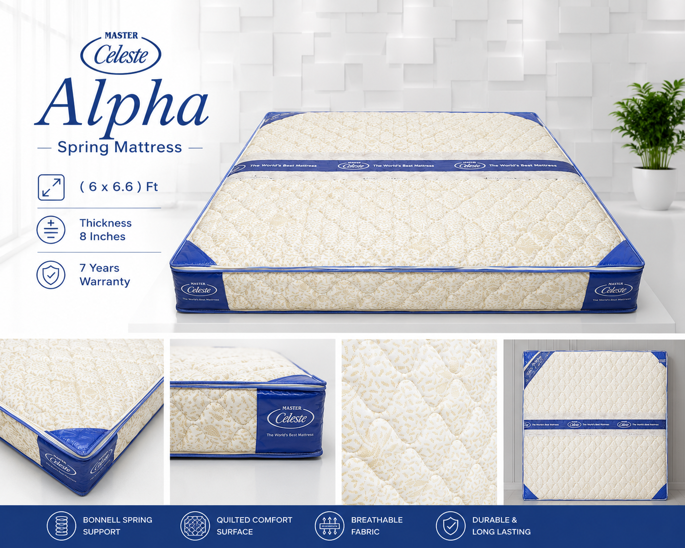 Brand New Master Celeste Alpha Spring Mattress