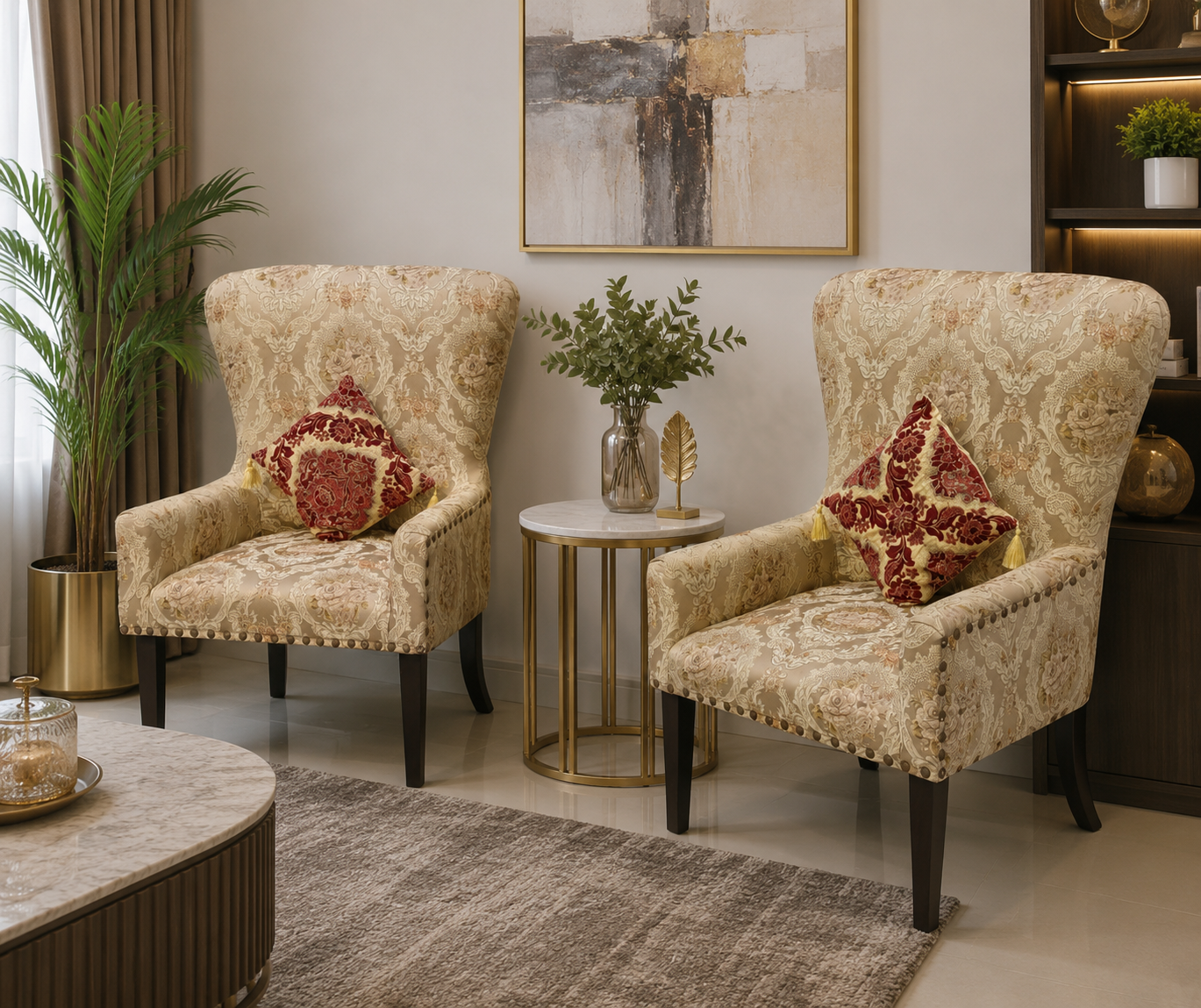 High back chair