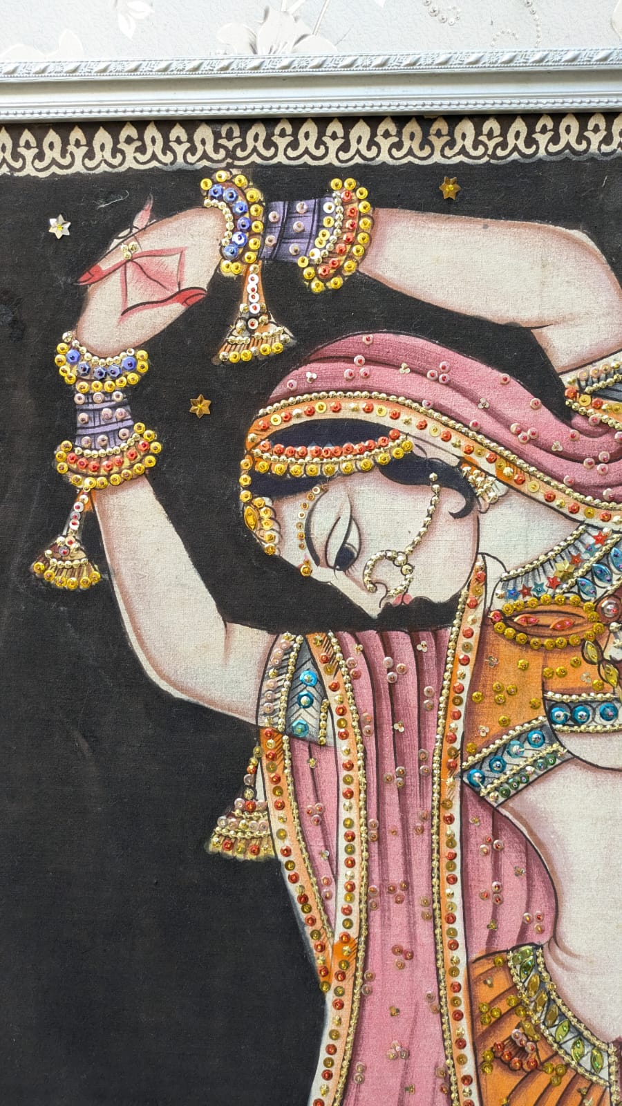 Traditional Rajasthani Folk Art – Wall Mounted Frame
