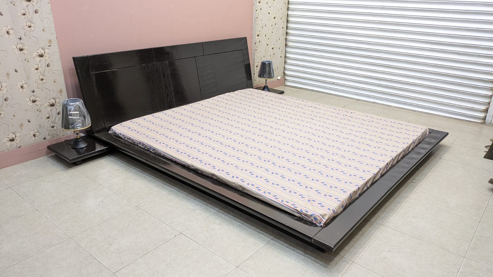 Floor Bed With Attached side table
