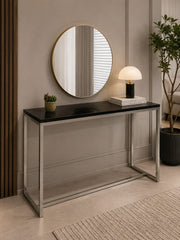 Console with Brand New Wall Mounted Mirror