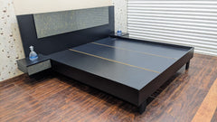🔥Habitt🔥 Novak King Size Bed with 2 Attached Side Tables