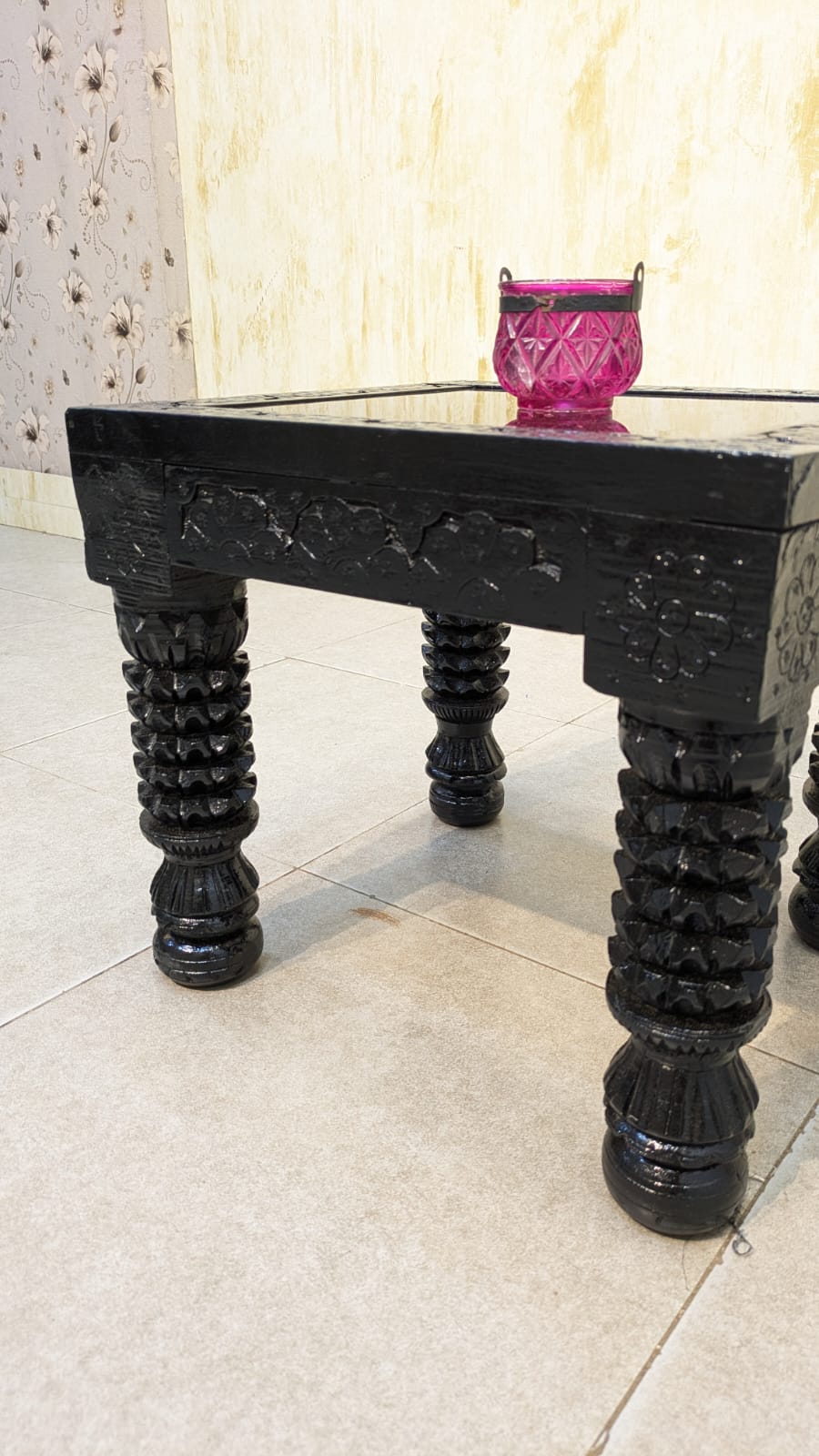 Solid Sheesham Wood Center and Side Tables Set