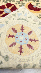 Imported Vintage Uzbekistan Suzani Hand Knotted Carpet
