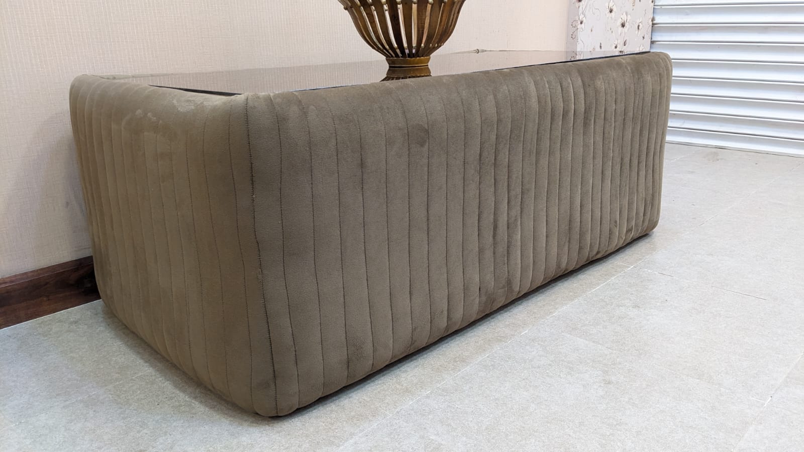 Center Table with Glass Top