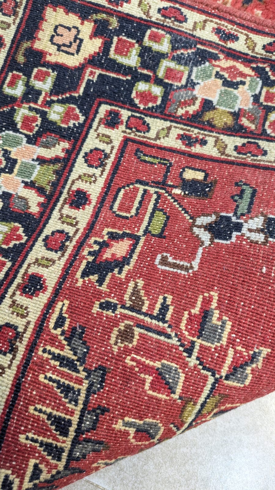 Vintage Persian Hand Knotted Carpet