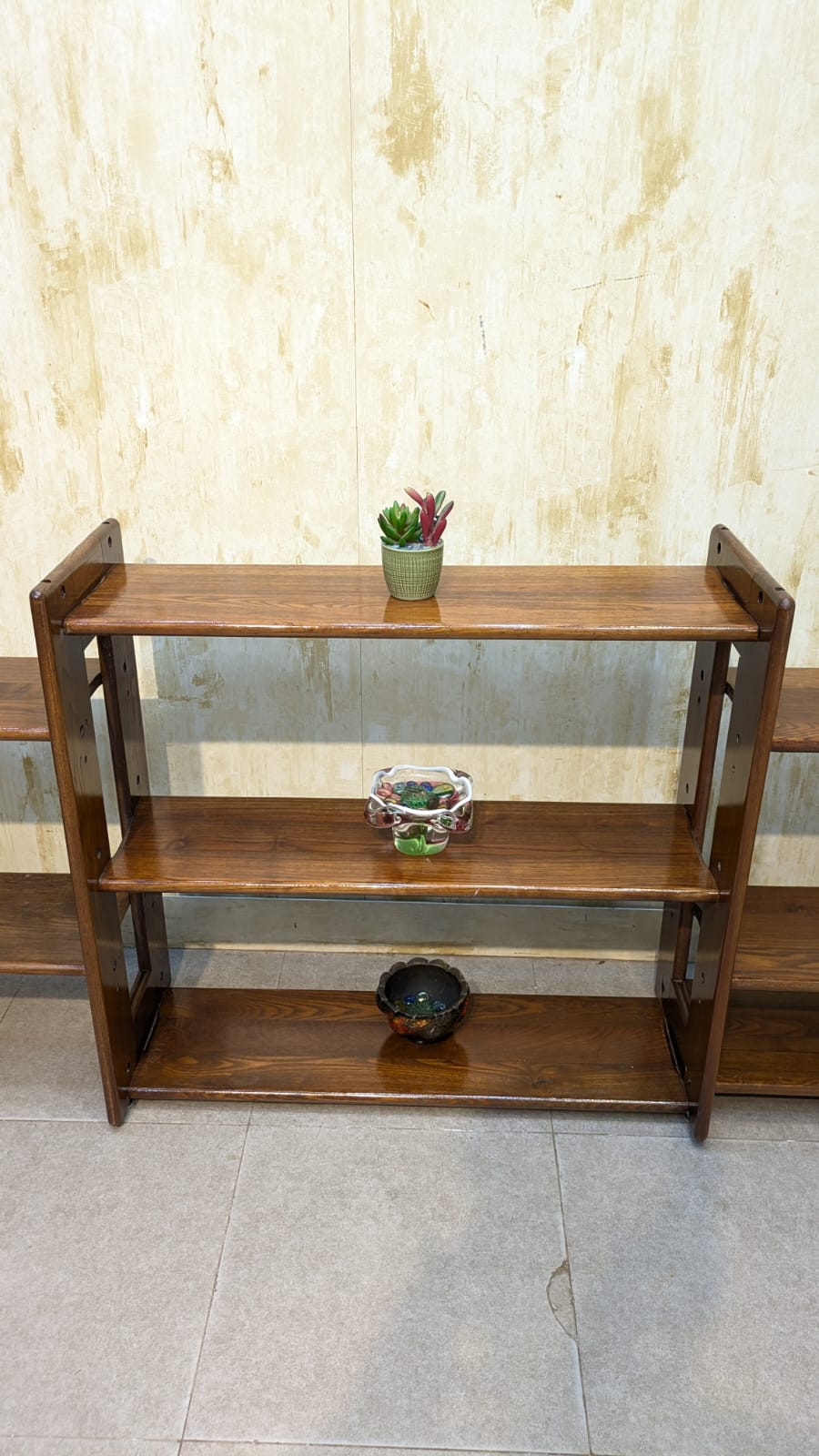 Imported 100% Solid Oak Wood Display Shelve