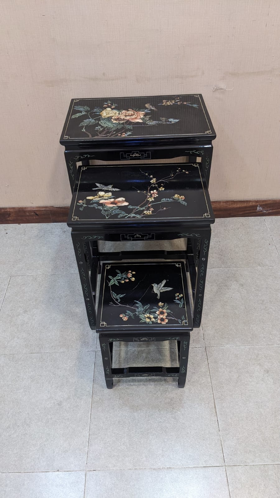 Imported Antique Chinese Nesting Tables Set